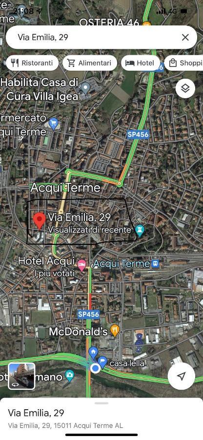 אקווי טרמה Appartamento Lella Zona Terme Centro E Vicino Habilita-Villa Igea מראה חיצוני תמונה
